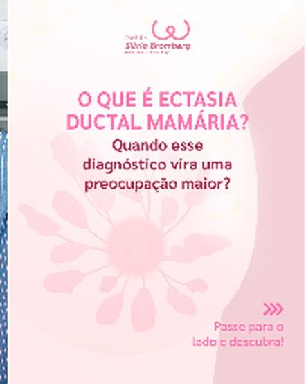 Educational creative: what is mammary duct ectasia?