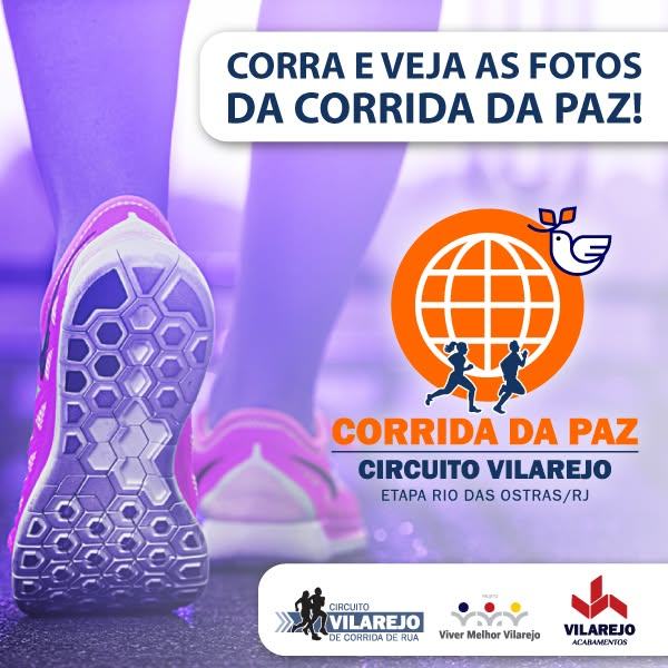 Campaign artwork for the Corrida da Paz, Circuito Vilarejo