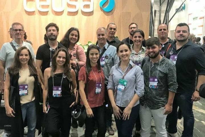 The group at the Ceusa stand