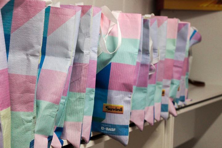 Colour sample fans displayed at the event