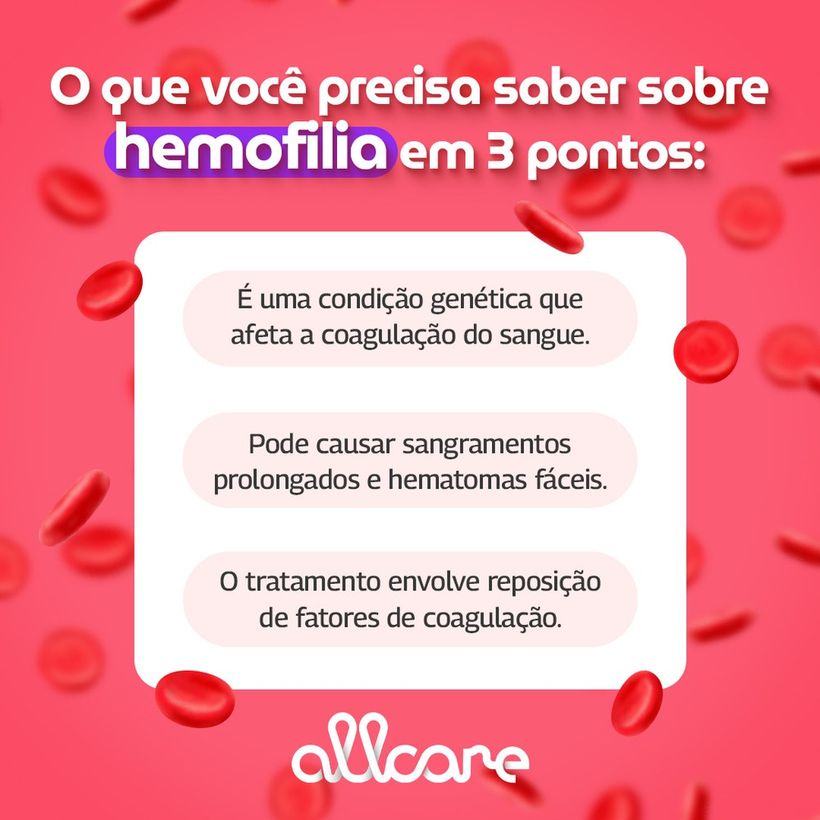 Allcare educational post about hemophilia